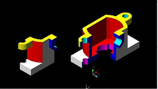 CAD的三維立體剖切圖的繪制方法1343.png