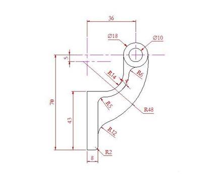 CAD怎么畫(huà)一個(gè)窗簾掛鉤?