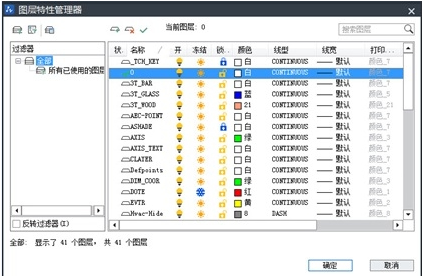 CAD圖層管理器的應用技巧