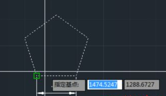 CAD如何按照比例縮放五邊形？